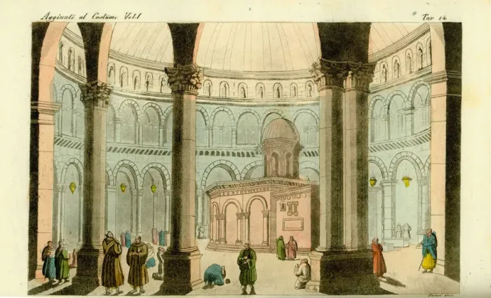 Framed Print : Interior of the Church of the Holy Sepulchre, Jerusalem Framed Print : Interior of the Church of the Holy Sepulchre, Jerusalem