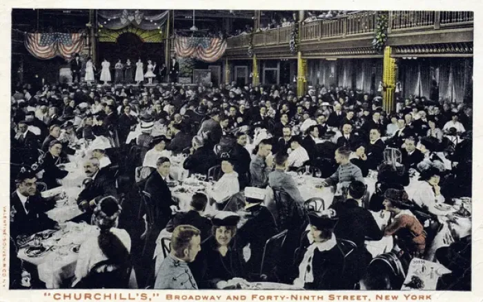 Framed Print : The interior of Churchills restaurant, New York Framed Print : The interior of Churchills restaurant, New York