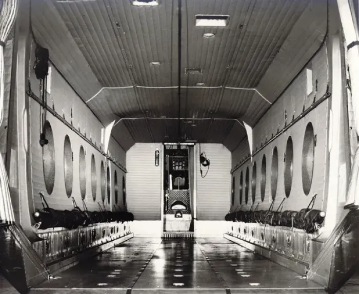 Framed Print : Interior - civil demonstrator de Havilland Canada DHC4 Carib Framed Print : Interior - civil demonstrator de Havilland Canada DHC4 Carib