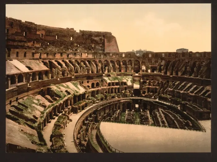 Framed Print : Interior of Coliseum, Rome, Italy Framed Print : Interior of Coliseum, Rome, Italy