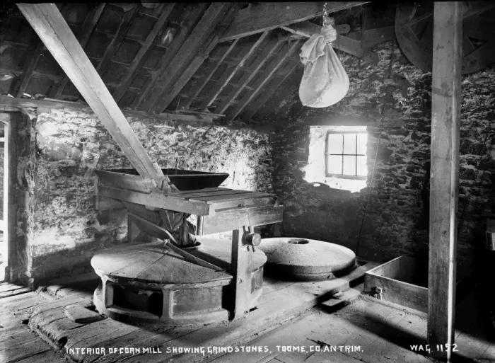 Framed Print : Interior of Cornmill Showing Grindstones, Toome, Co. Antrim Framed Print : Interior of Cornmill Showing Grindstones, Toome, Co. Antrim