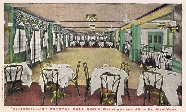 The interior of the Crystal Ball Room at Churchills cabaret