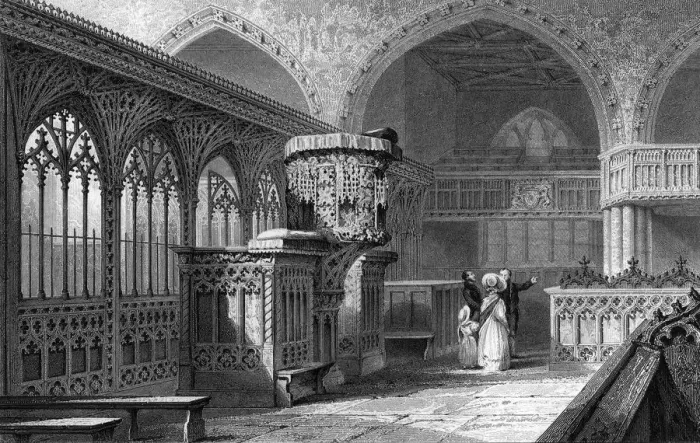 Framed Print : Interior, Dartmouth Church, Devon Framed Print : Interior, Dartmouth Church, Devon