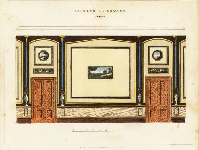Framed Print : Interior decoration: Etruscan Framed Print : Interior decoration: Etruscan
