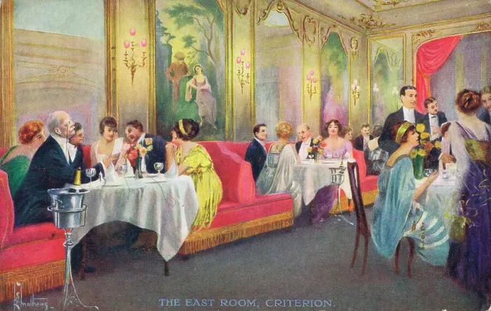Framed Print : Interior of the East Room within the Criterion Restaurant Framed Print : Interior of the East Room within the Criterion Restaurant