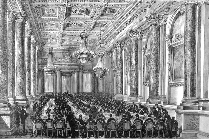 Framed Print : Interior of Goldsmiths Hall, London, 1884 Framed Print : Interior of Goldsmiths Hall, London, 1884