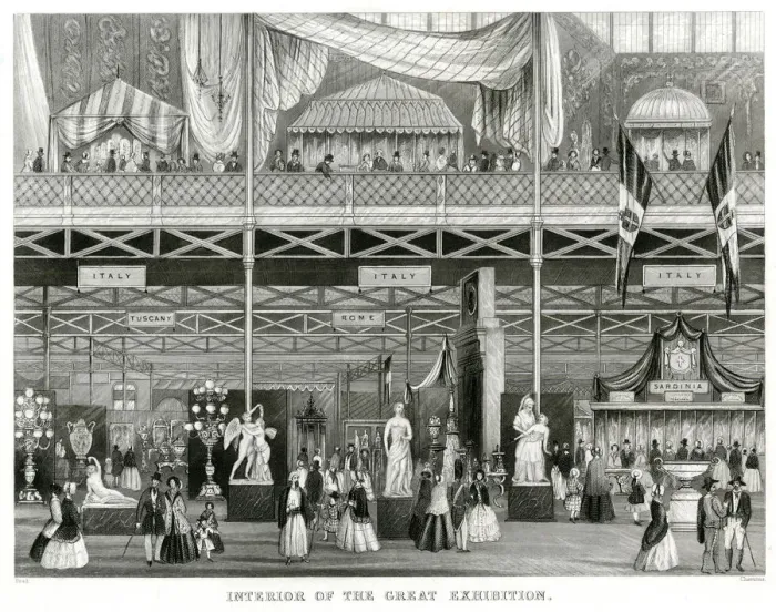 Framed Print : Interior of The Great Exhibition 1851 Framed Print : Interior of The Great Exhibition 1851