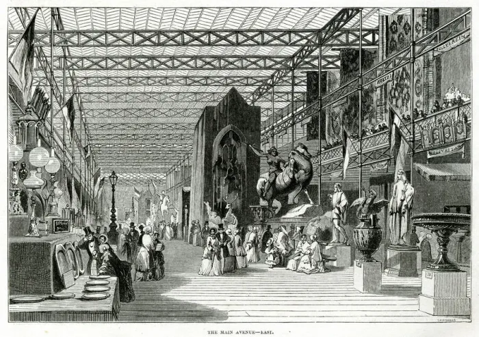 Framed Print : Interior of The Great Exhibition 1851 Framed Print : Interior of The Great Exhibition 1851