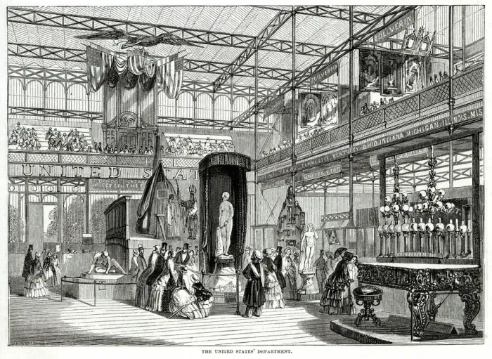 Framed Print : Interior of The Great Exhibition 1851 Framed Print : Interior of The Great Exhibition 1851