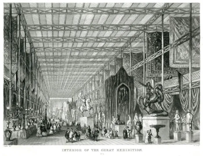 Framed Print : Interior of The Great Exhibition 1851 Framed Print : Interior of The Great Exhibition 1851