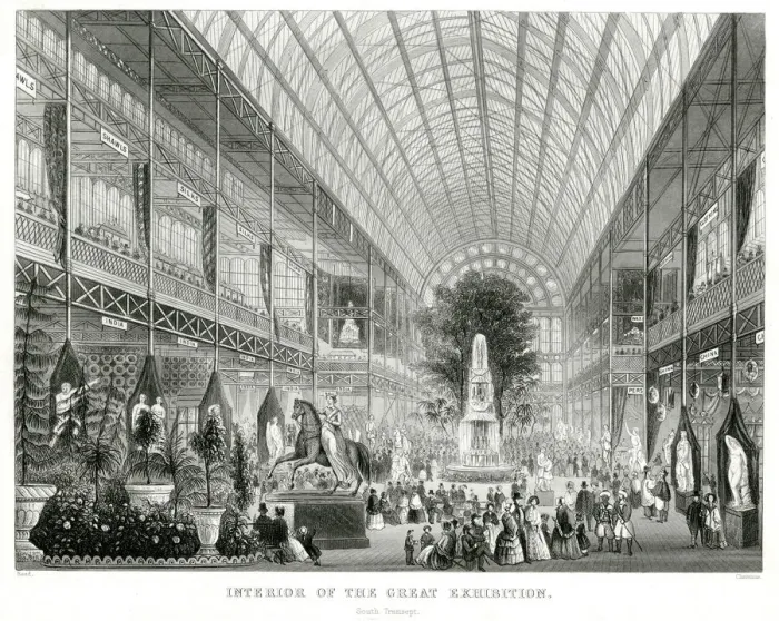 Framed Print : Interior of The Great Exhibition 1851 Framed Print : Interior of The Great Exhibition 1851