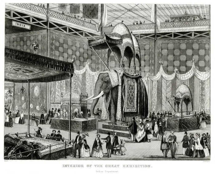 Framed Print : Interior of The Great Exhibition 1851 Framed Print : Interior of The Great Exhibition 1851