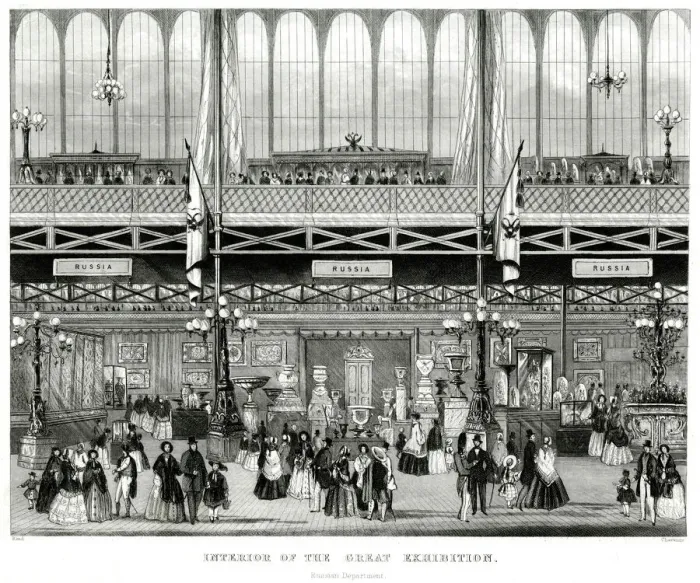 Framed Print : Interior of The Great Exhibition 1851 Framed Print : Interior of The Great Exhibition 1851