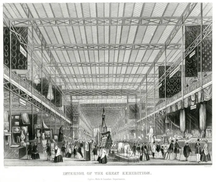 Framed Print : Interior of The Great Exhibition 1851 Framed Print : Interior of The Great Exhibition 1851