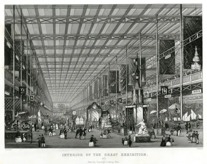Framed Print : Interior of The Great Exhibition 1851 Framed Print : Interior of The Great Exhibition 1851