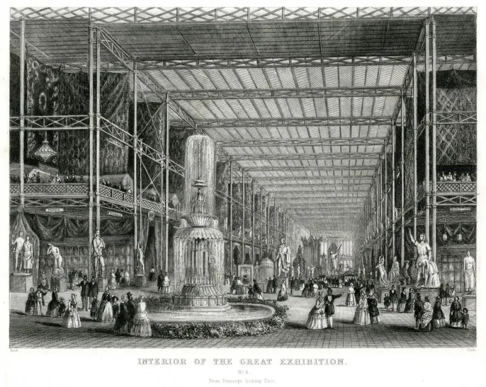 Framed Print : Interior of The Great Exhibition 1851 Framed Print : Interior of The Great Exhibition 1851