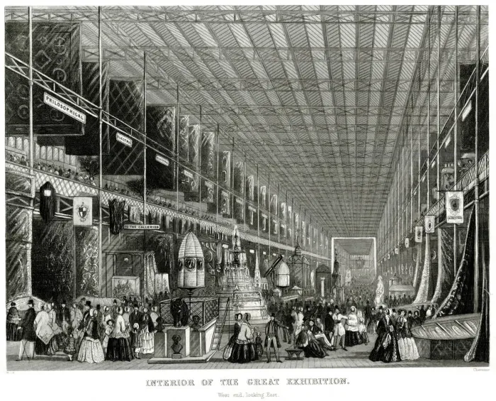 Framed Print : Interior of The Great Exhibition 1851 Framed Print : Interior of The Great Exhibition 1851