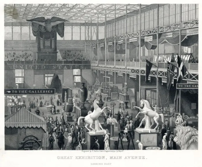 Framed Print : Interior of The Great Exhibition 1851 Framed Print : Interior of The Great Exhibition 1851