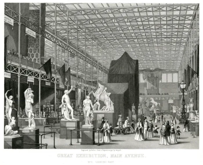 Framed Print : Interior of The Great Exhibition 1851 Framed Print : Interior of The Great Exhibition 1851
