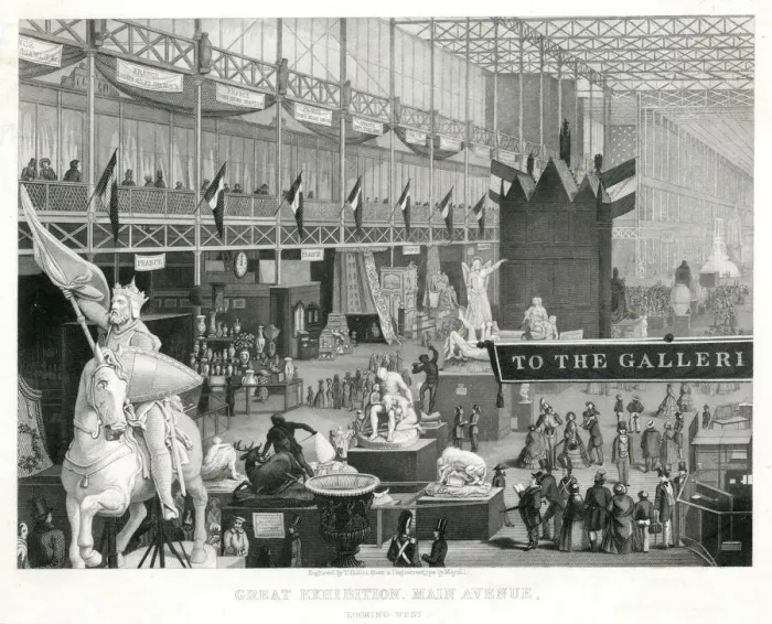 Framed Print : Interior of The Great Exhibition 1851 Framed Print : Interior of The Great Exhibition 1851