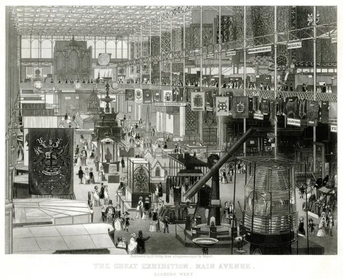 Framed Print : Interior of The Great Exhibition 1851 Framed Print : Interior of The Great Exhibition 1851