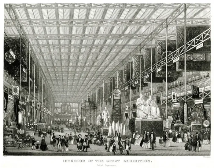 Framed Print : Interior of The Great Exhibition 1851 Framed Print : Interior of The Great Exhibition 1851