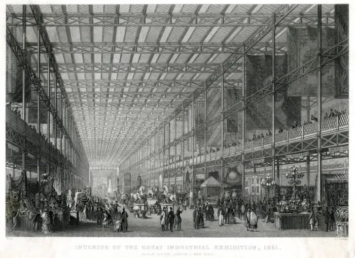 Framed Print : Interior of The Great Exhibition 1851 Framed Print : Interior of The Great Exhibition 1851