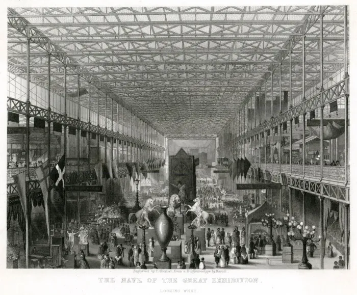 Framed Print : Interior of The Great Exhibition 1851 Framed Print : Interior of The Great Exhibition 1851