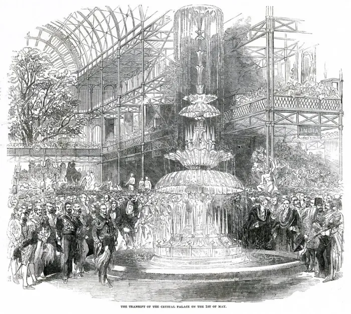Framed Print : Interior of The Great Exhibition 1851 Framed Print : Interior of The Great Exhibition 1851
