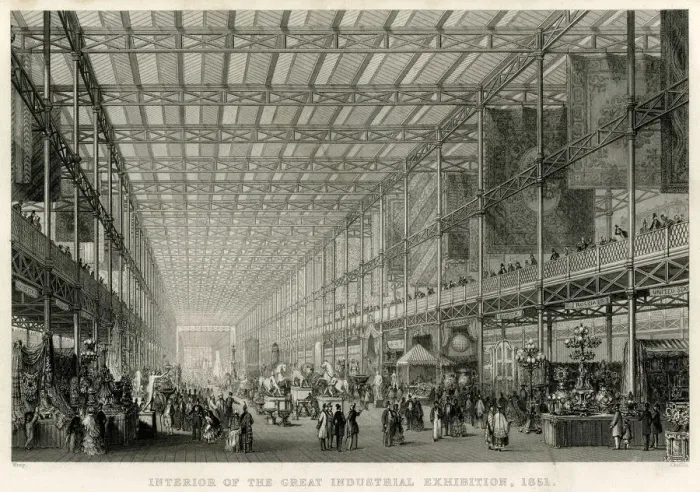 Framed Print : Interior of the Great Industrial Exhibition 1851 Framed Print : Interior of the Great Industrial Exhibition 1851