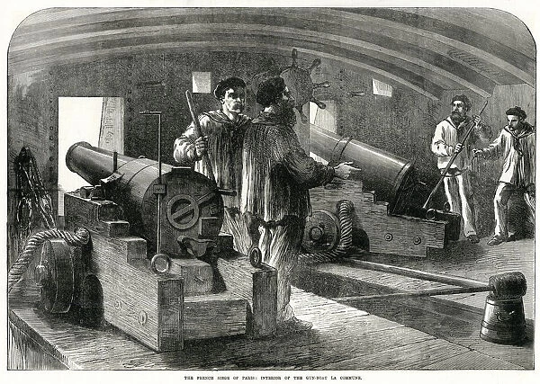 Interior of the Gun-Boat La Commune; Paris Commune 1871
