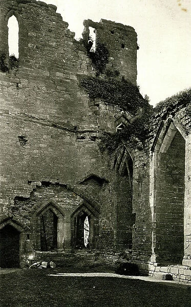 Interior of hall, Goodrich Castle, Herefordshire