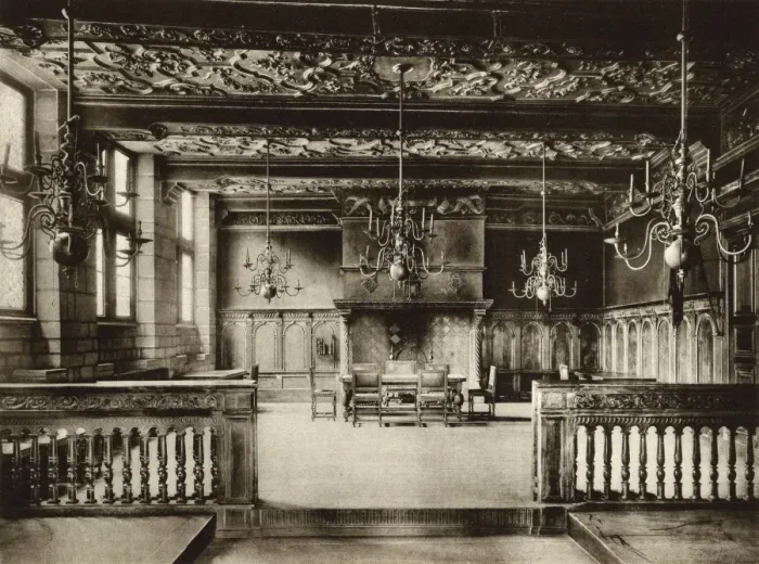 Framed Print : Interior Hall in the Town Hall, Mons, Belgium Framed Print : Interior Hall in the Town Hall, Mons, Belgium