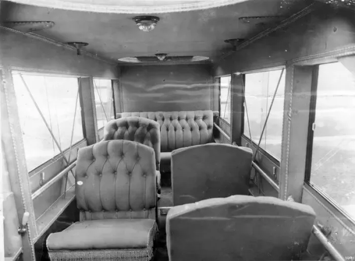 Framed Print : The interior of the third de Havilland DH18A G-EAUF Framed Print : The interior of the third de Havilland DH18A G-EAUF
