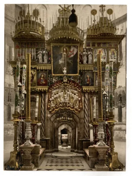 Framed Print : The interior of the Holy Sepulchre, Jerusalem, Holy Land Framed Print : The interior of the Holy Sepulchre, Jerusalem, Holy Land