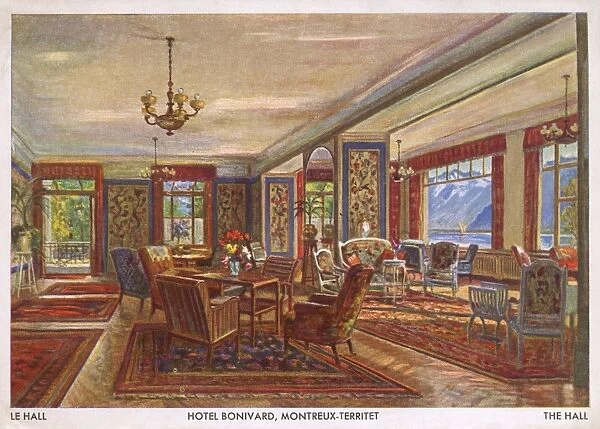 Interior, Hotel Bonivard, Montreux, Switzerland