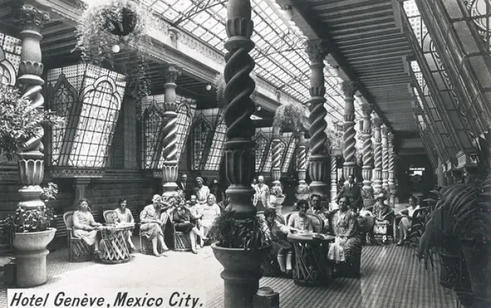 Framed Print : Interior of Hotel Geneve, Mexico City, Mexico Framed Print : Interior of Hotel Geneve, Mexico City, Mexico