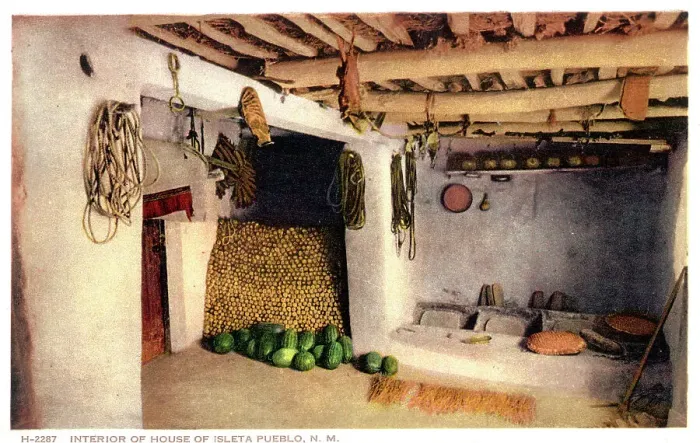Framed Print : Interior of House of Isleta Pueblo, New Mexico, USA Framed Print : Interior of House of Isleta Pueblo, New Mexico, USA