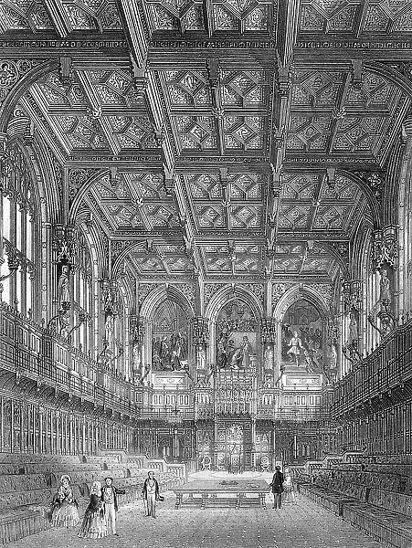 Interior of the House of Lords, circa 1851