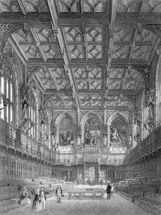 Framed Print : Interior of the House of Lords, circa 1851 Framed Print : Interior of the House of Lords, circa 1851