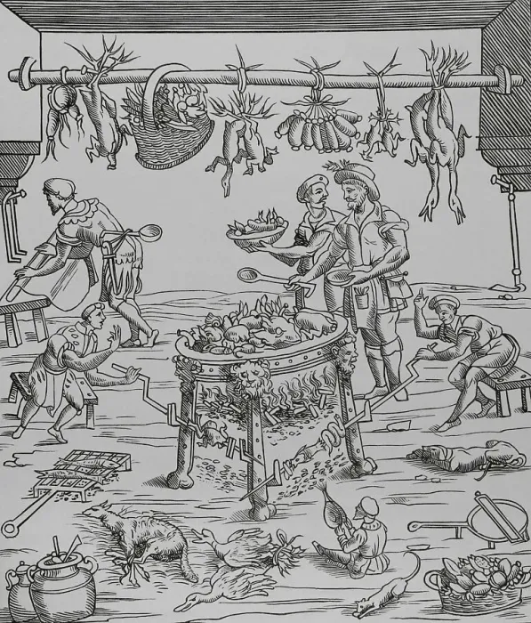 Framed Print : Interior of Italian Kitchen. Cooks preparing a Framed Print : Interior of Italian Kitchen. Cooks preparing a