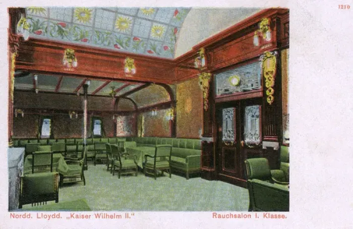 Framed Print : Interior of The Kaiser Wilhelm II ocean liner (1 / 4) Framed Print : Interior of The Kaiser Wilhelm II ocean liner (1 / 4)