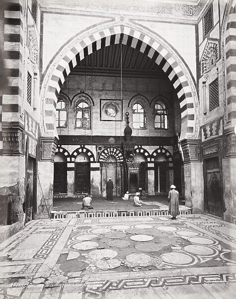 Interior Kait Bey mosque, Cairo, Egypt