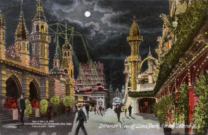 Framed Print : Interior of Luna Park, Coney Island, New York, USA Framed Print : Interior of Luna Park, Coney Island, New York, USA