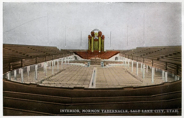 Interior, The Mormon Tabernacle, Salt Lake City, Utah, USA