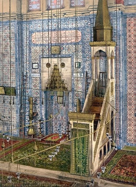 Interior of mosque Rustem Pa?a, Constantinople, Turkey