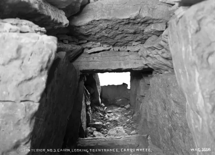Framed Print : Interior, No. 3. Cairn, Looking to Entrance, Carrowkeel Framed Print : Interior, No. 3. Cairn, Looking to Entrance, Carrowkeel