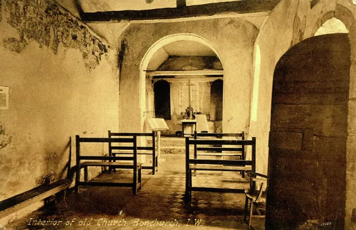 Framed Print : Interior of old Church, Bonchurch, Isle of Wight Framed Print : Interior of old Church, Bonchurch, Isle of Wight