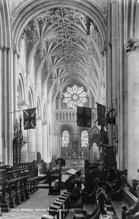 Framed Print : Interior of Oxford Cathedral