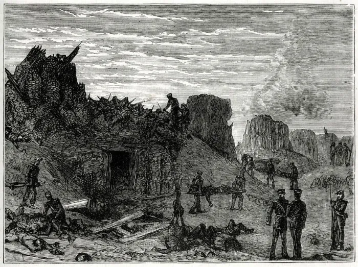 Framed Print : Interior of the Redan after its Capture, Siege of Sebastopol, Crimean War Date: 1855 Framed Print : Interior of the Redan after its Capture, Siege of Sebastopol, Crimean War Date: 1855